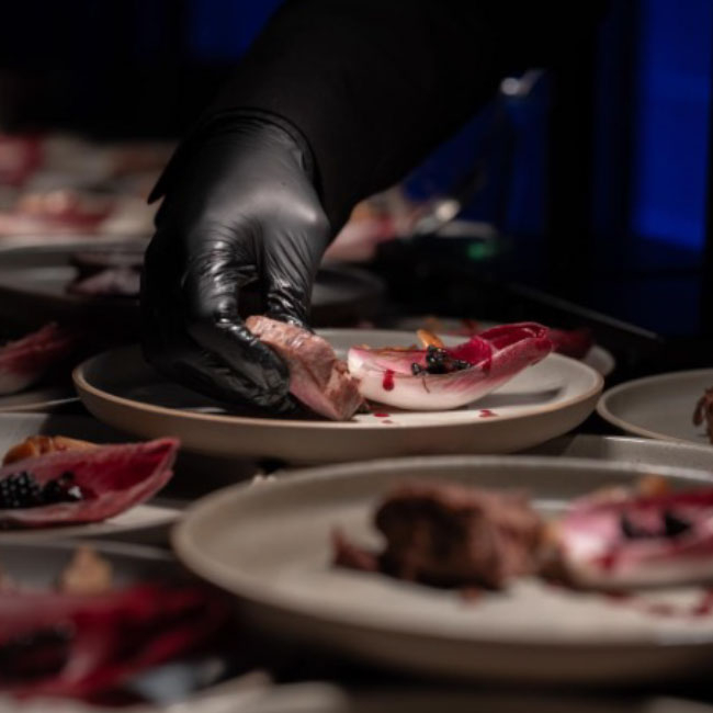 Catering mit leckerem Buffet