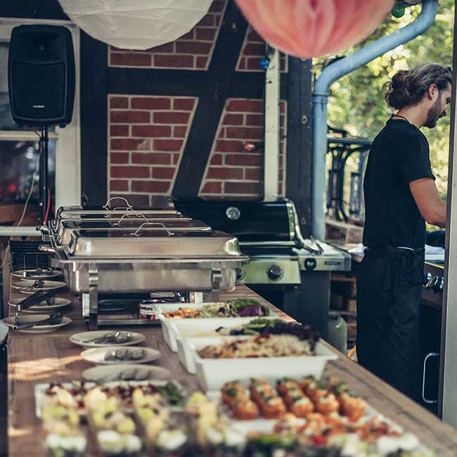 Catering auf einem Event